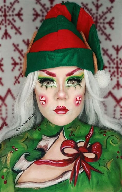 christmas elves makeup|female christmas elf makeup.